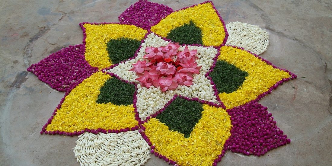Flower rangoli,folk art,india,chennai,madras - free image from ...