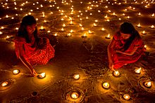 Image result for diwali street view
